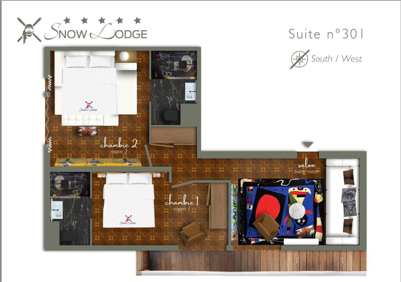 Snow Lodge Hotel Courchevel 1850 מראה חיצוני תמונה