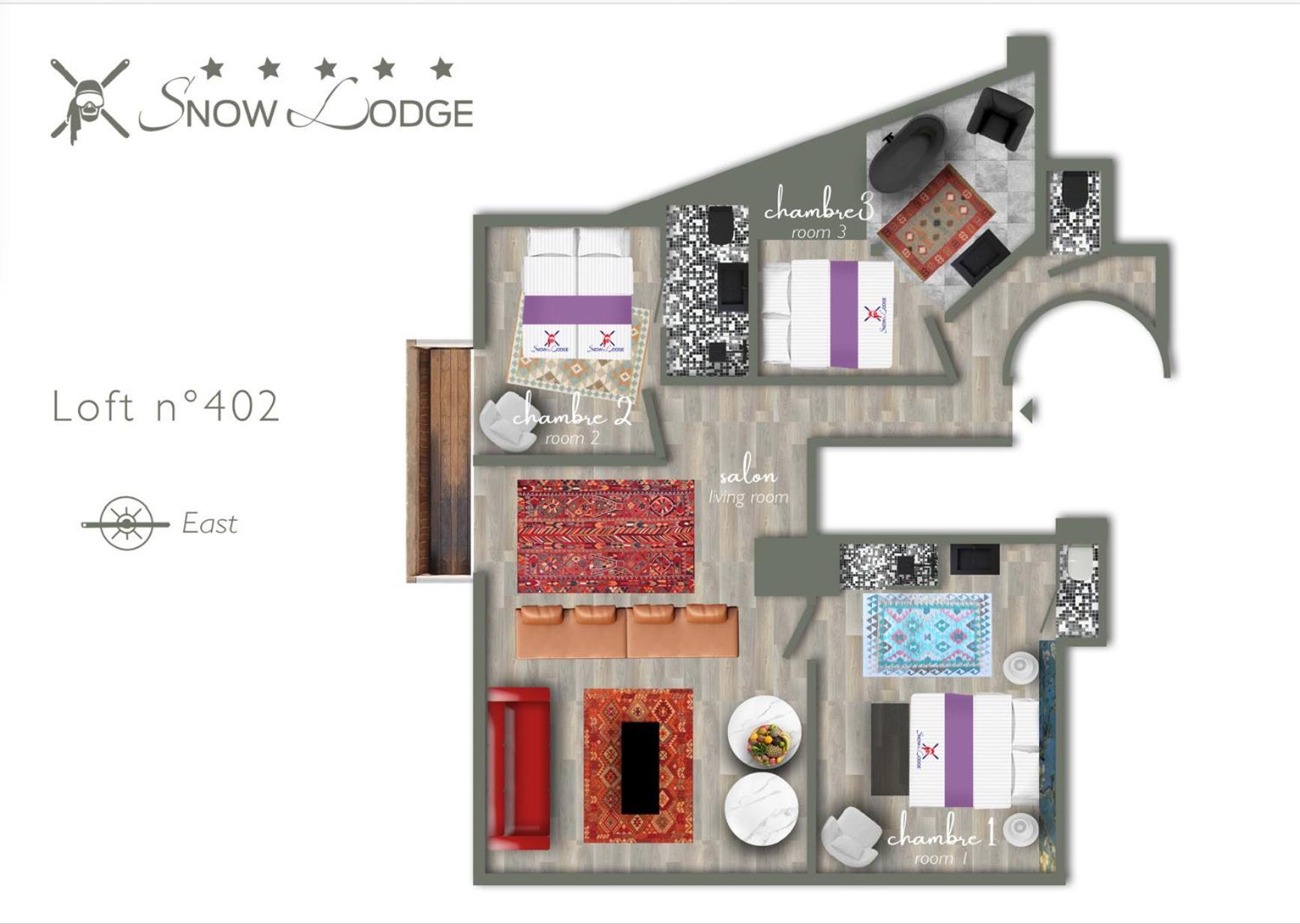 Snow Lodge Hotel Courchevel 1850 מראה חיצוני תמונה