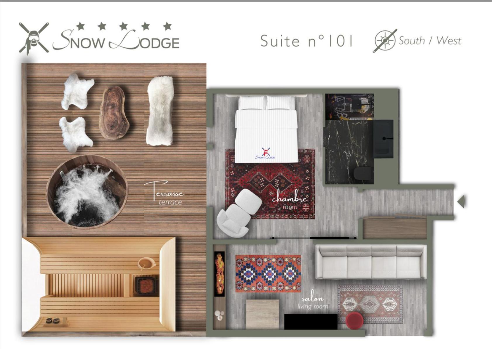 Snow Lodge Hotel Courchevel 1850 מראה חיצוני תמונה